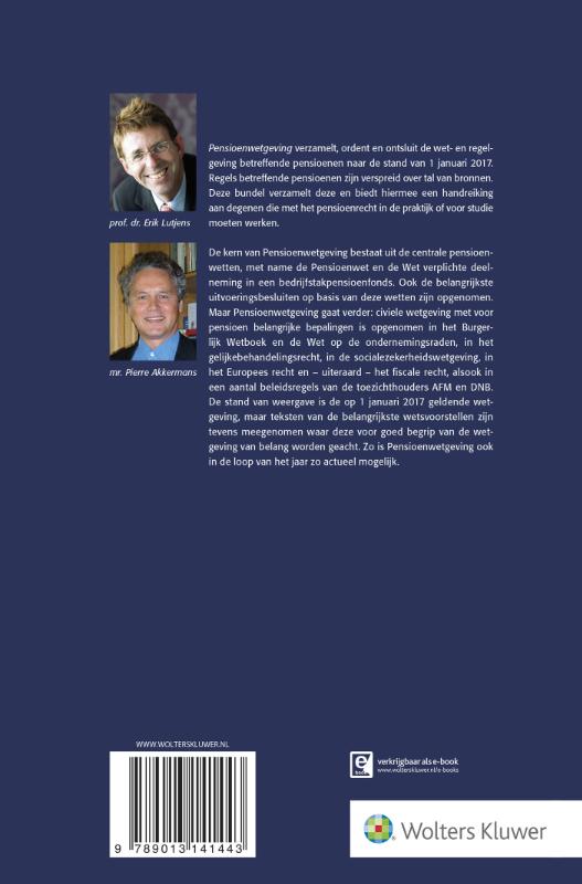Achterkant van Pensioenwetgeving 2017