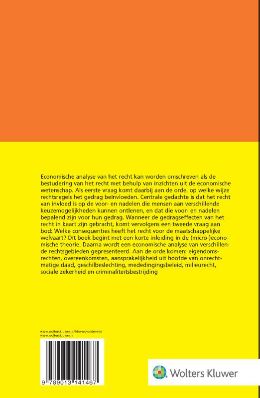 Achterkant van Recht en efficiëntie