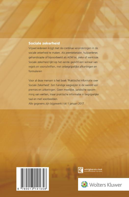 Achterkant van Praktische informatie over Sociale zekerheid 2017