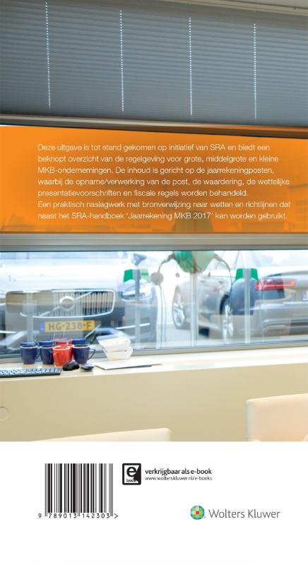 Achterkant van Jaarrekening MKB Checklist 2017