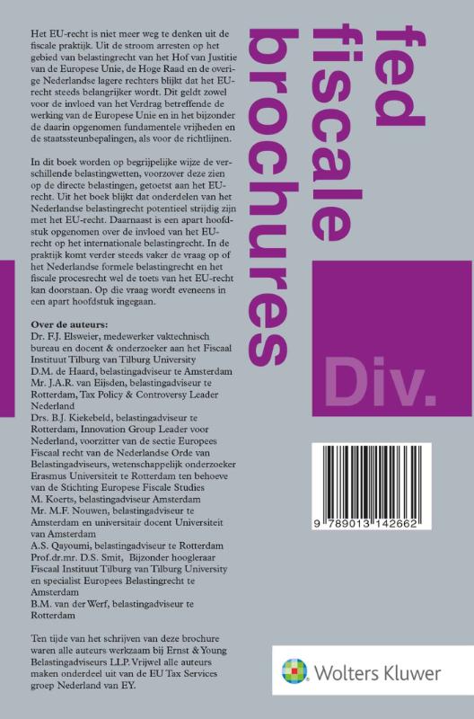 Achterkant van Nederlands belastingrecht in Europees perspectief