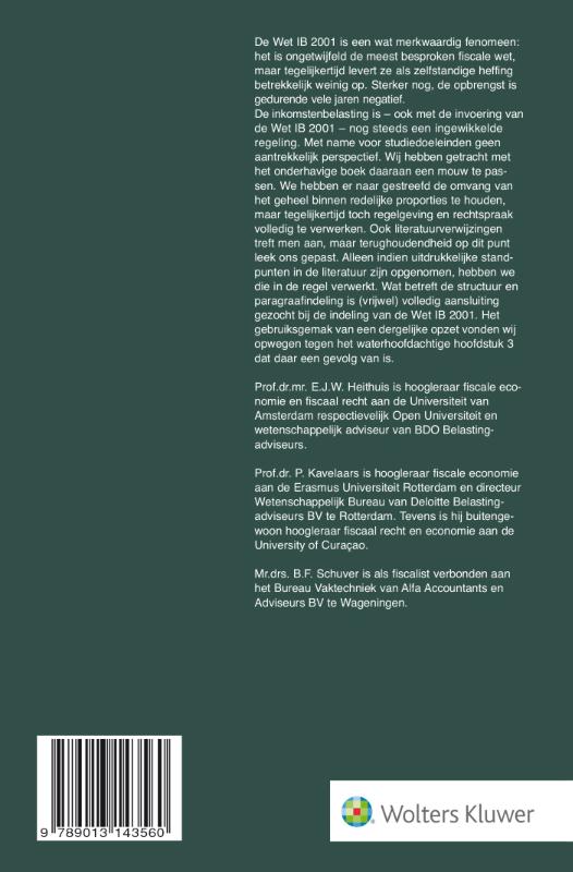 Achterkant van Inkomstenbelasting