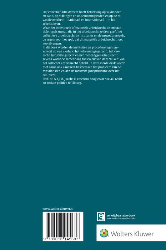 Achterkant van Collectief arbeidsrecht