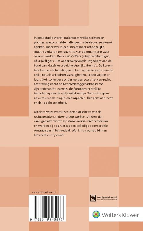 Achterkant van De werknemerachtige in het sociaal recht: een verkenning