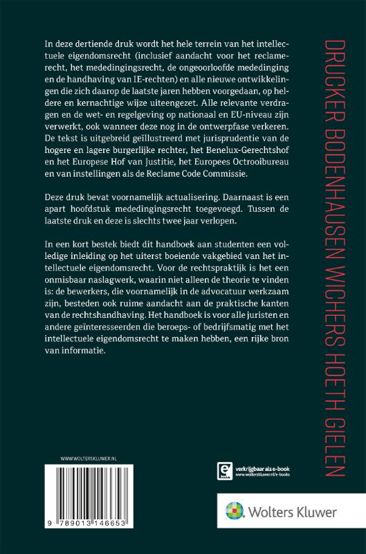 Achterkant van Kort begrip van het intellectuele eigendomsrecht