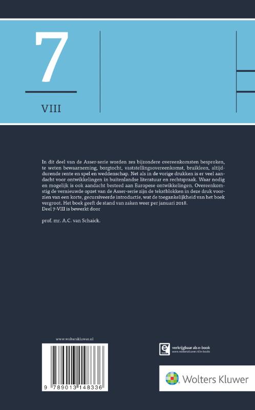 Achterkant van Bewaarneming, borgtocht, vaststellingsovereenkomst, bruikleen, altijddurende rente, spel en weddenschap