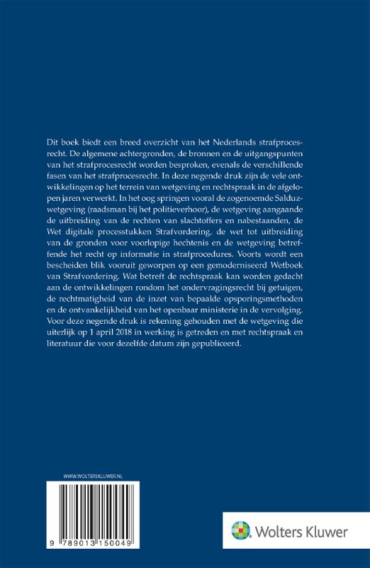 Achterkant van Het Nederlands strafprocesrecht