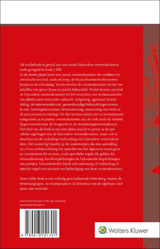 Achterkant van Bijzondere overeenkomsten