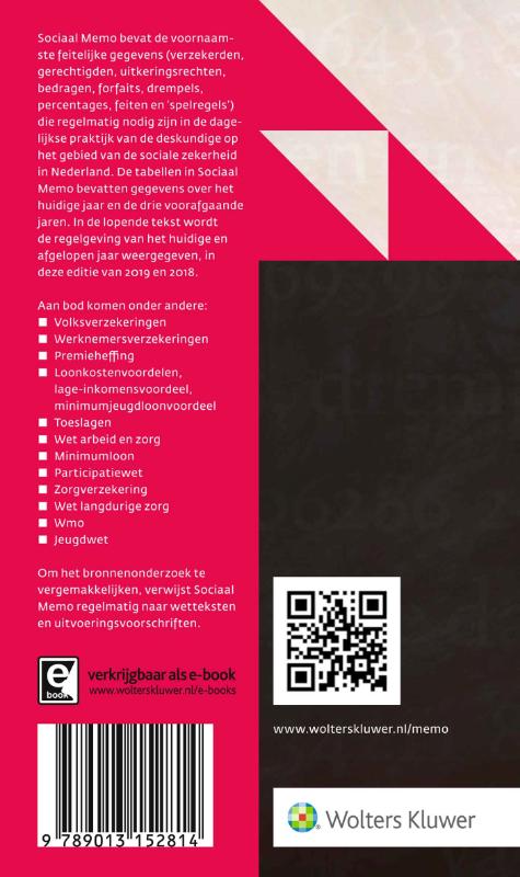 Achterkant van Sociaal Memo januari 2019