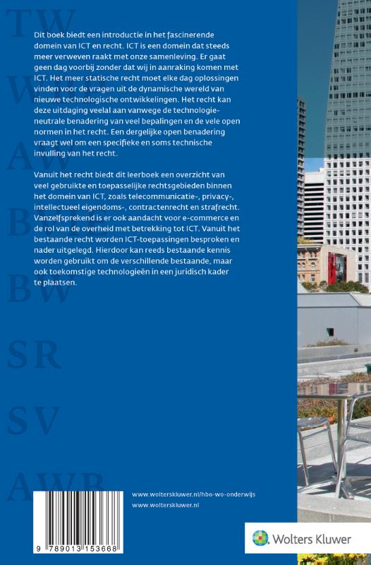 Achterkant van Inleiding ICT en recht