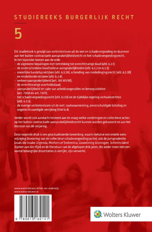 Achterkant van Verbintenissen uit de wet en Schadevergoeding