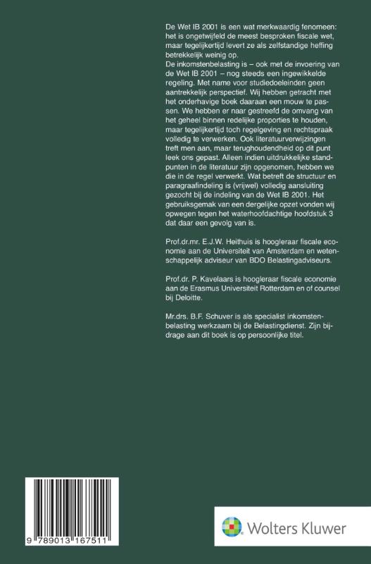 Achterkant van Inkomstenbelasting