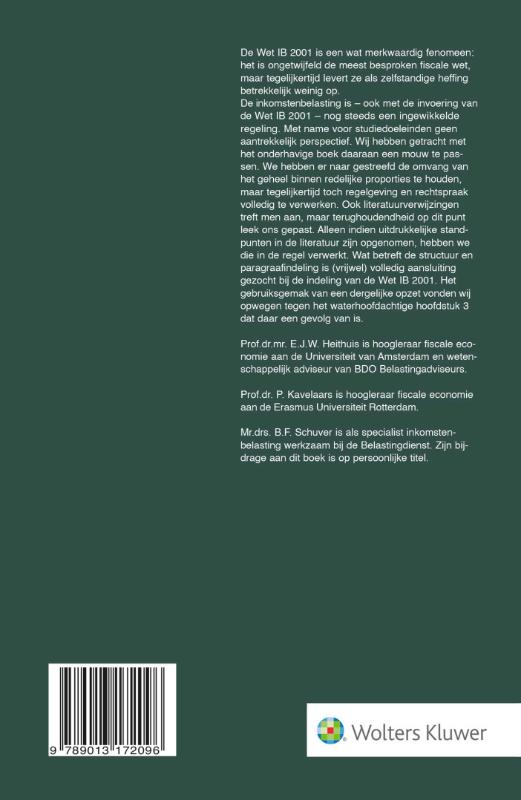 Achterkant van Inkomstenbelasting