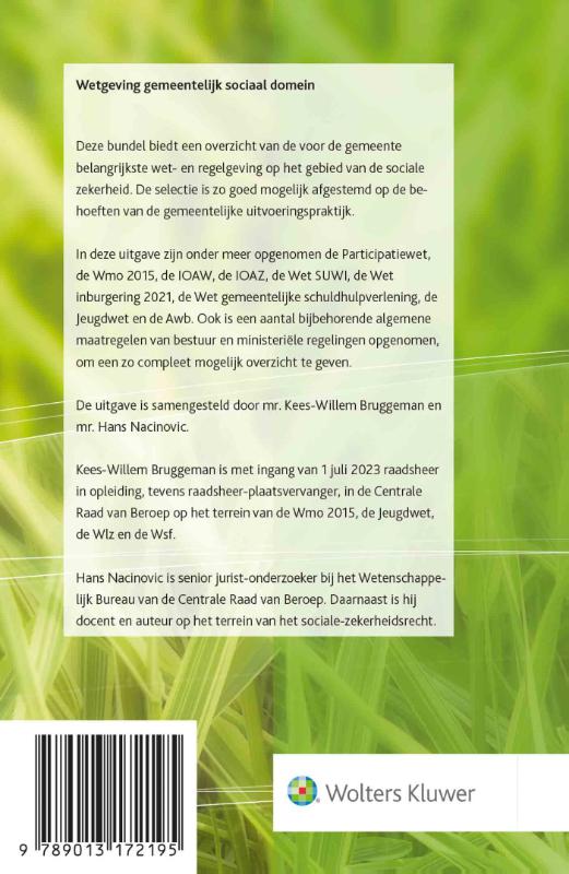 Achterkant van Wetgeving gemeentelijk sociaal domein 2023-2