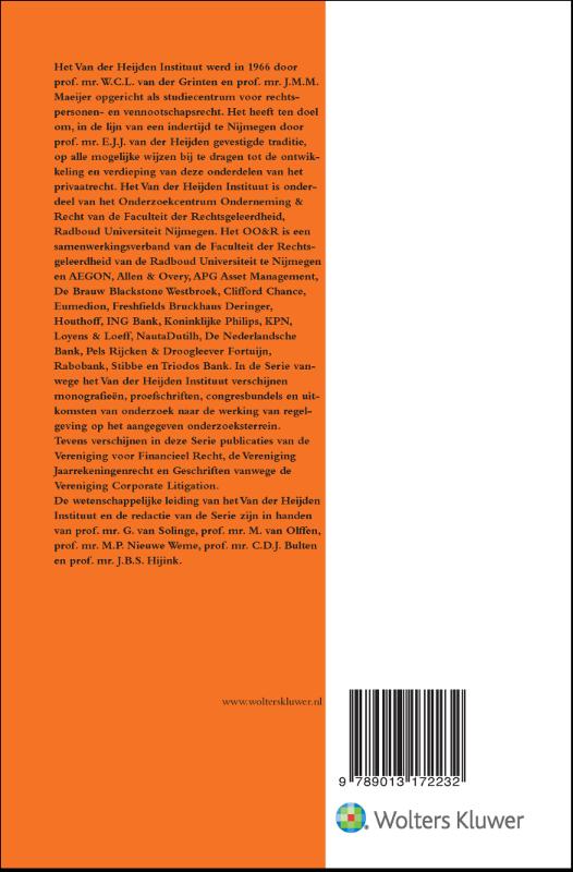 Achterkant van Geschriften vanwege de Vereniging Corporate Litigation 2022-2023