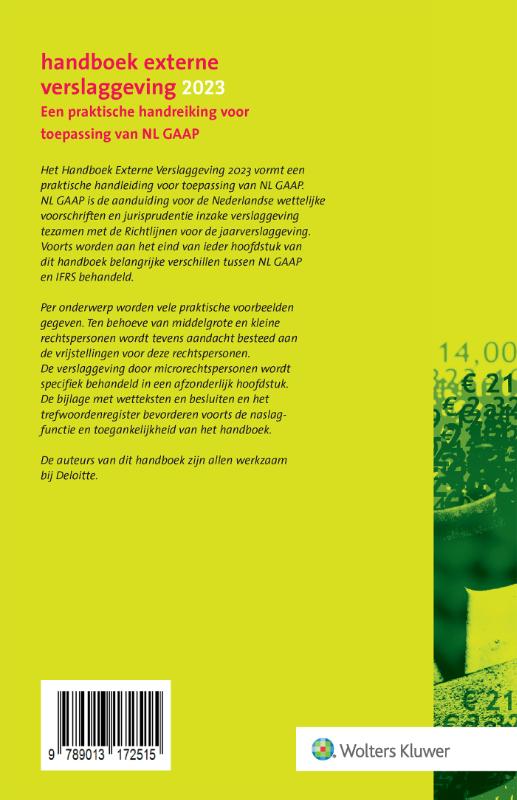Achterkant van Handboek Externe Verslaggeving 2023
