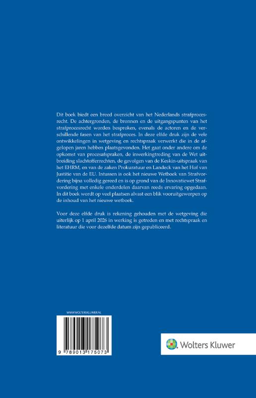 Achterkant van Het Nederlands strafprocesrecht