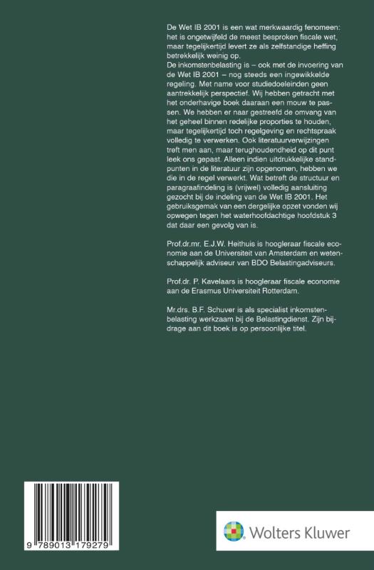 Achterkant van Inkomstenbelasting
