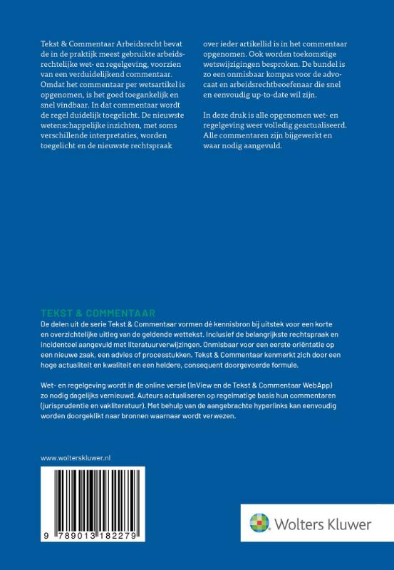Achterkant van Arbeidsrecht