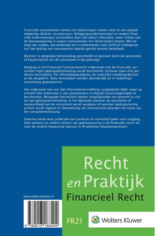 Achterkant van Nudging in het financieel contractenrecht