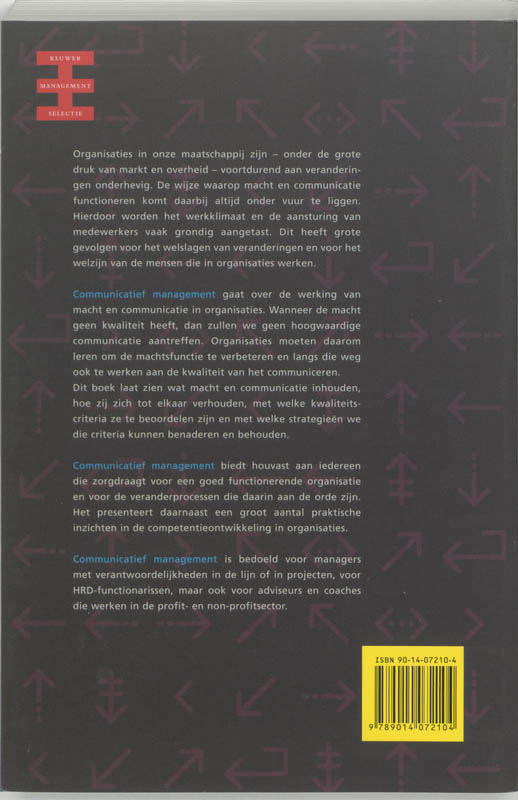 Achterkant van Communicatief management