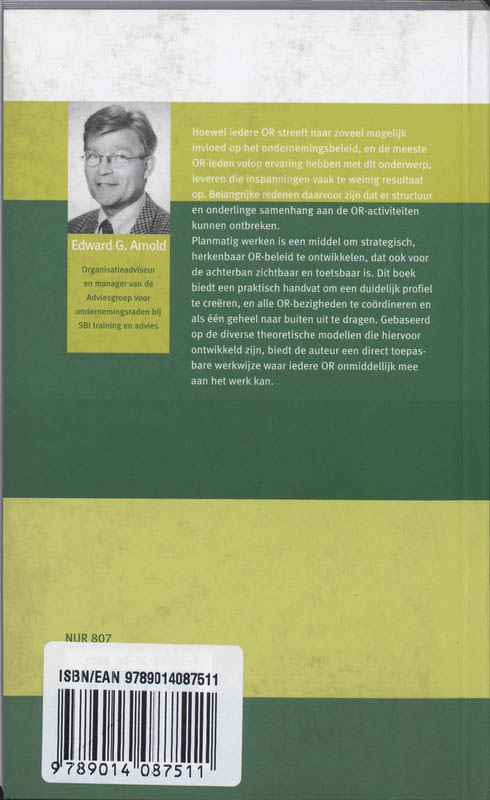 Achterkant van De invloedrijke OR. een planmatige aanpak van het OR-werk