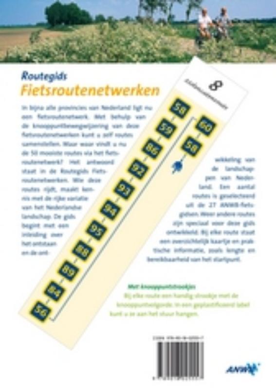 Achterkant van Routegids fietsroutenetwerken