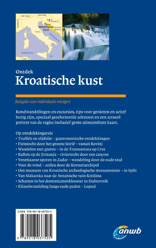 Achterkant van Kroatische kust