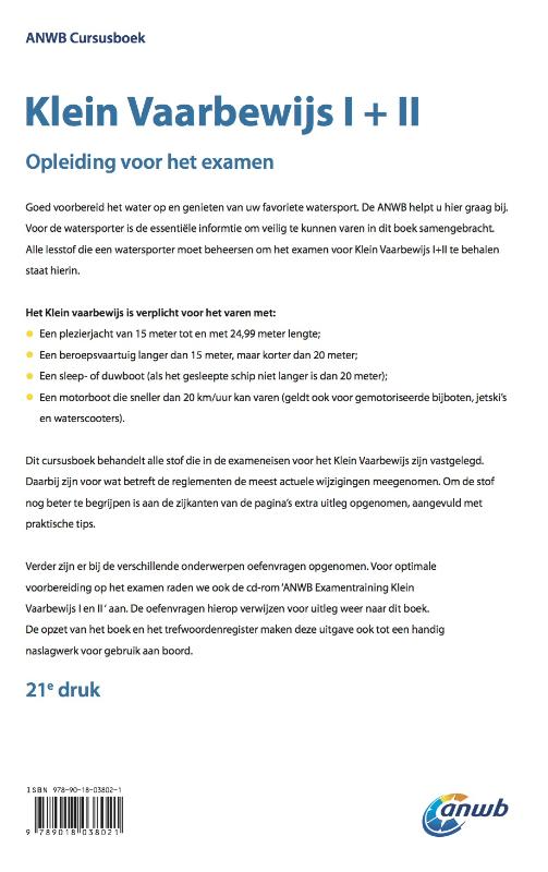 Achterkant van Klein vaarbewijs I en II