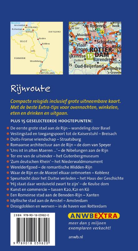 Achterkant van Rijnroute