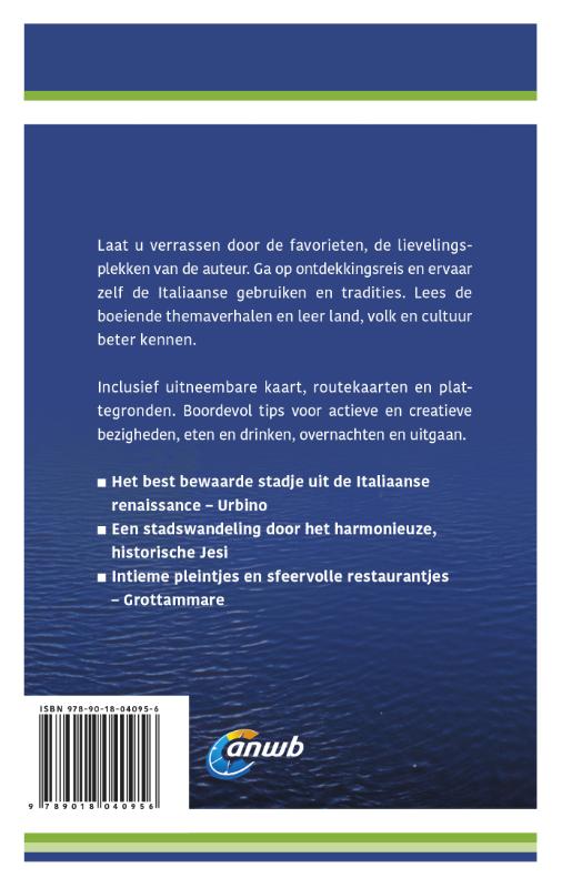 Achterkant van Ontdek Marche