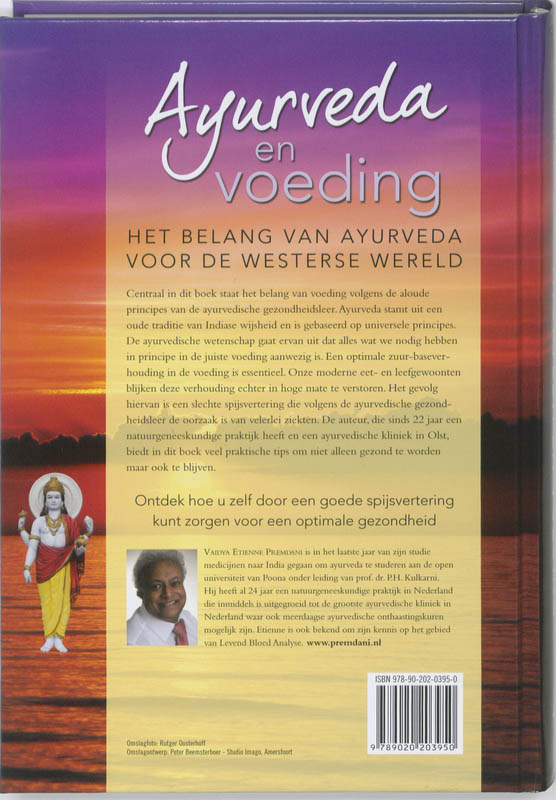 Achterkant van Ayurveda en voeding