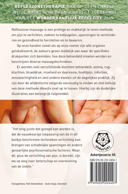 Achterkant van Voetzool- en handmassage