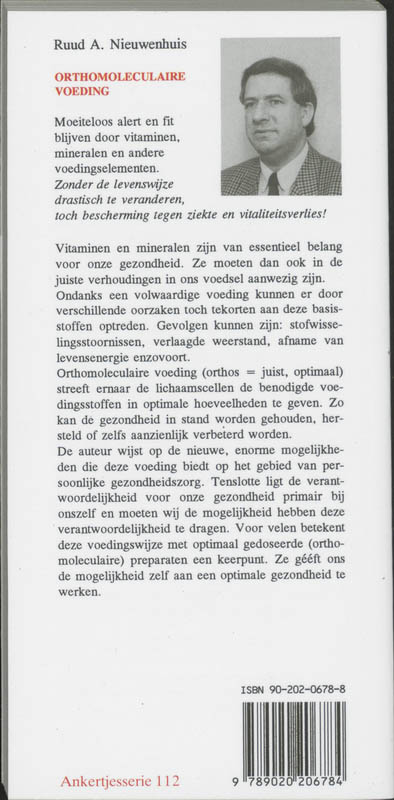 Achterkant van Orthomoleculaire voeding