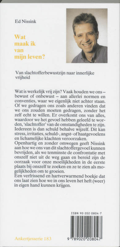 Achterkant van Wat maak ik van mijn leven?