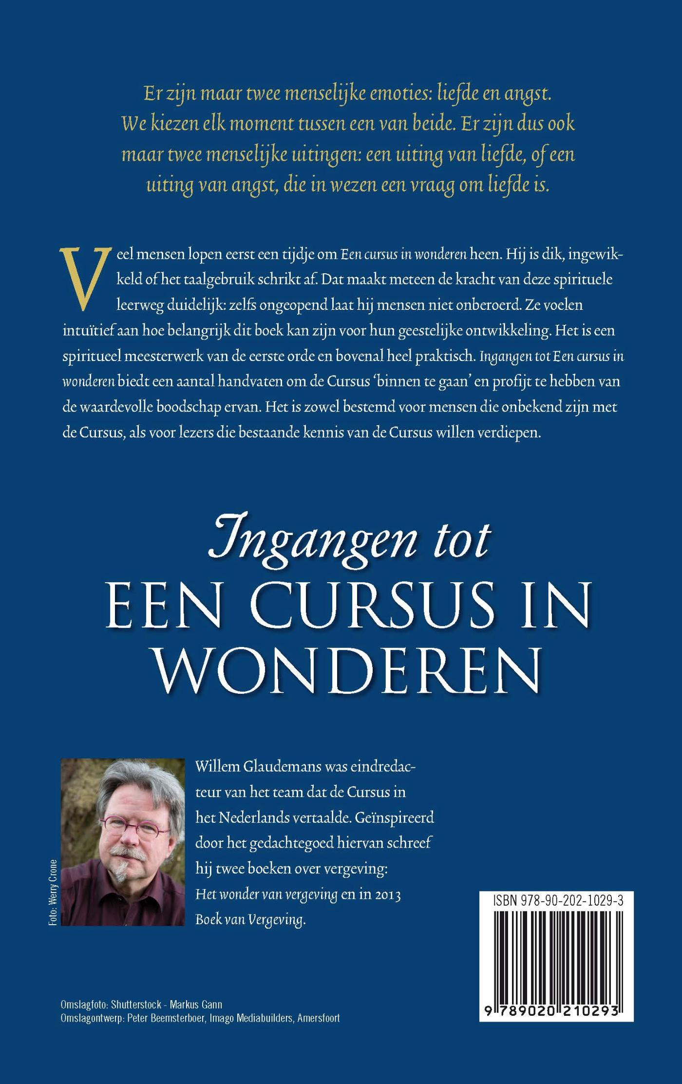 Achterkant van Ingangen tot een cursus in wonderen