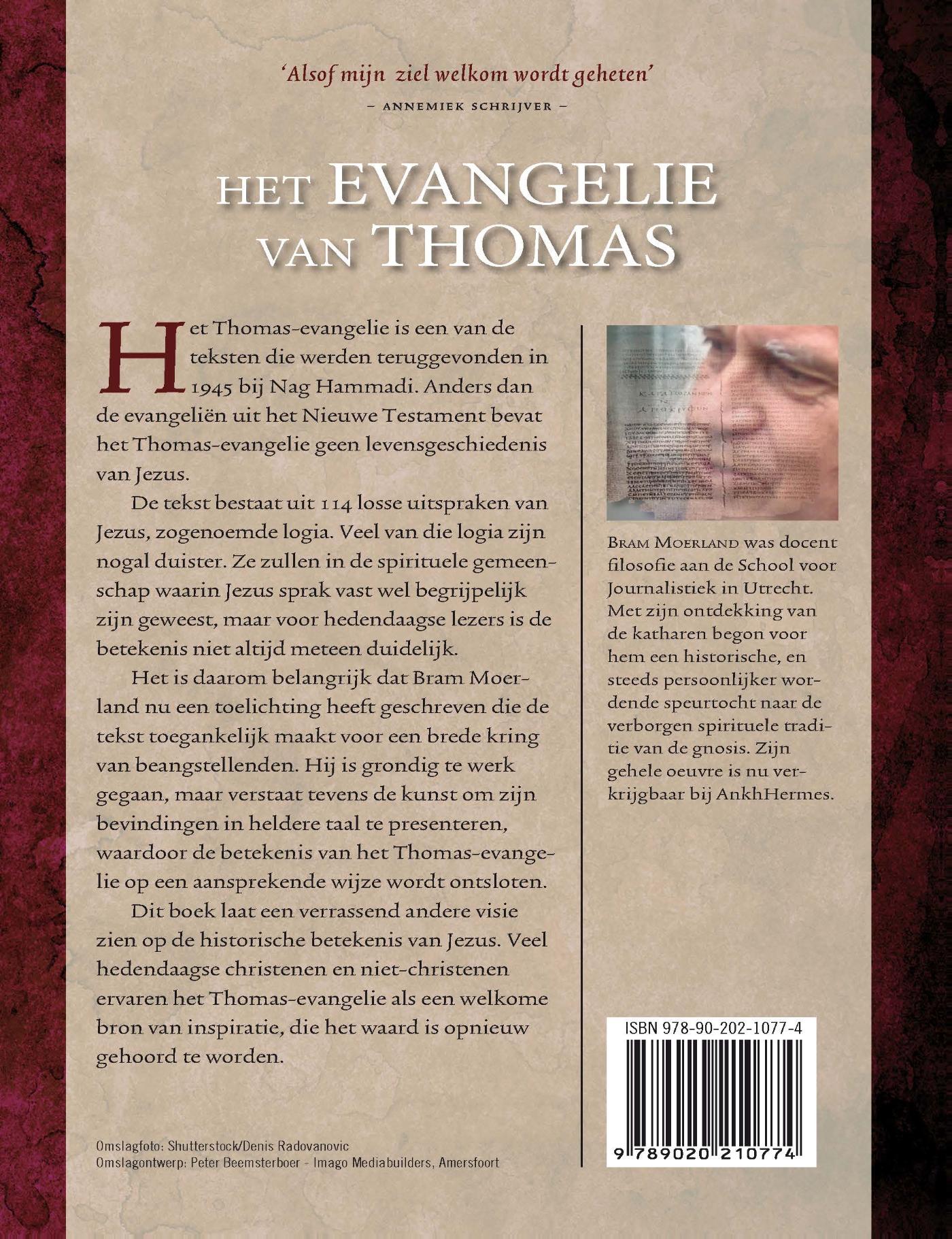 Achterkant van Het Evangelie van Thomas