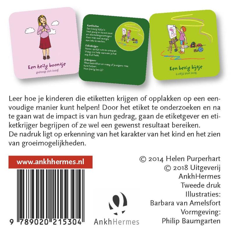 Achterkant van Kindercoaching kaarten