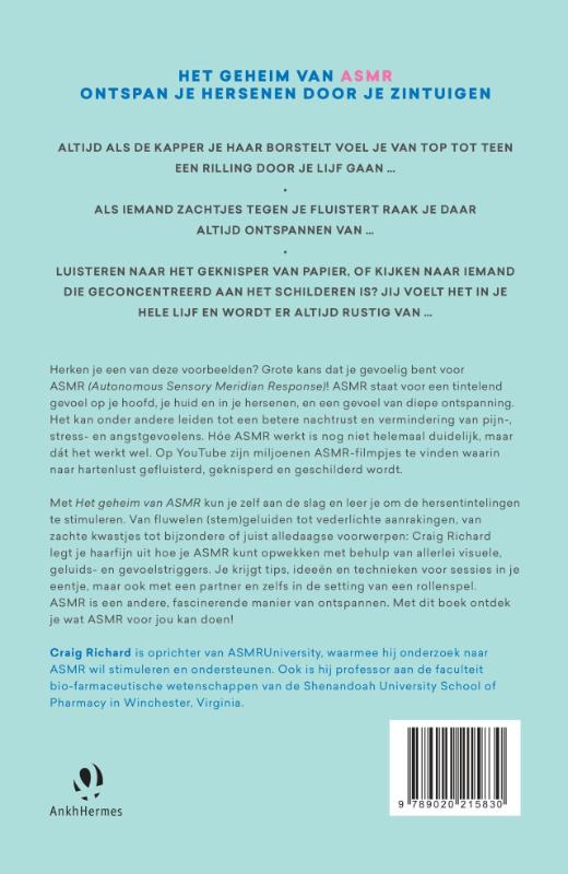 Achterkant van Het geheim van ASMR