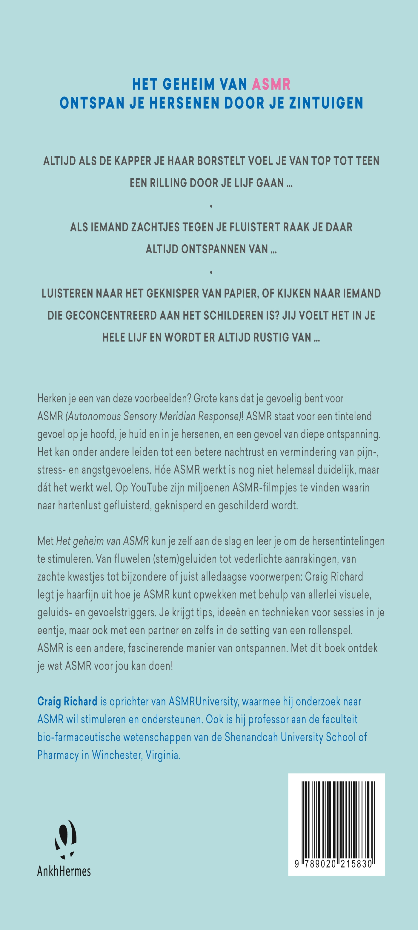 Achterkant van Het geheim van ASMR