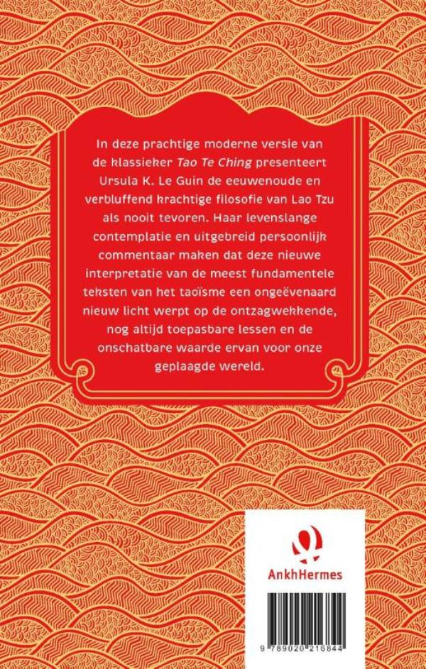Achterkant van Tao Te Ching