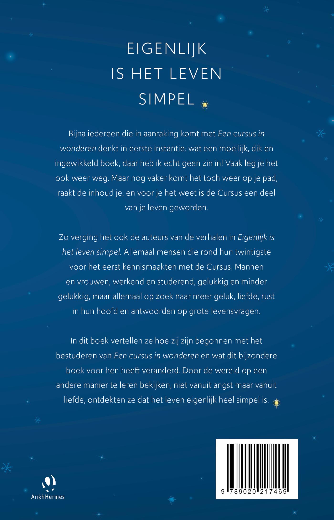 Achterkant van Eigenlijk is het leven simpel