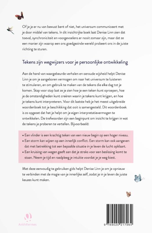 Achterkant van Tekens van het universum