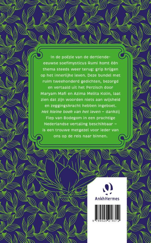 Achterkant van Het kleine boek van het leven