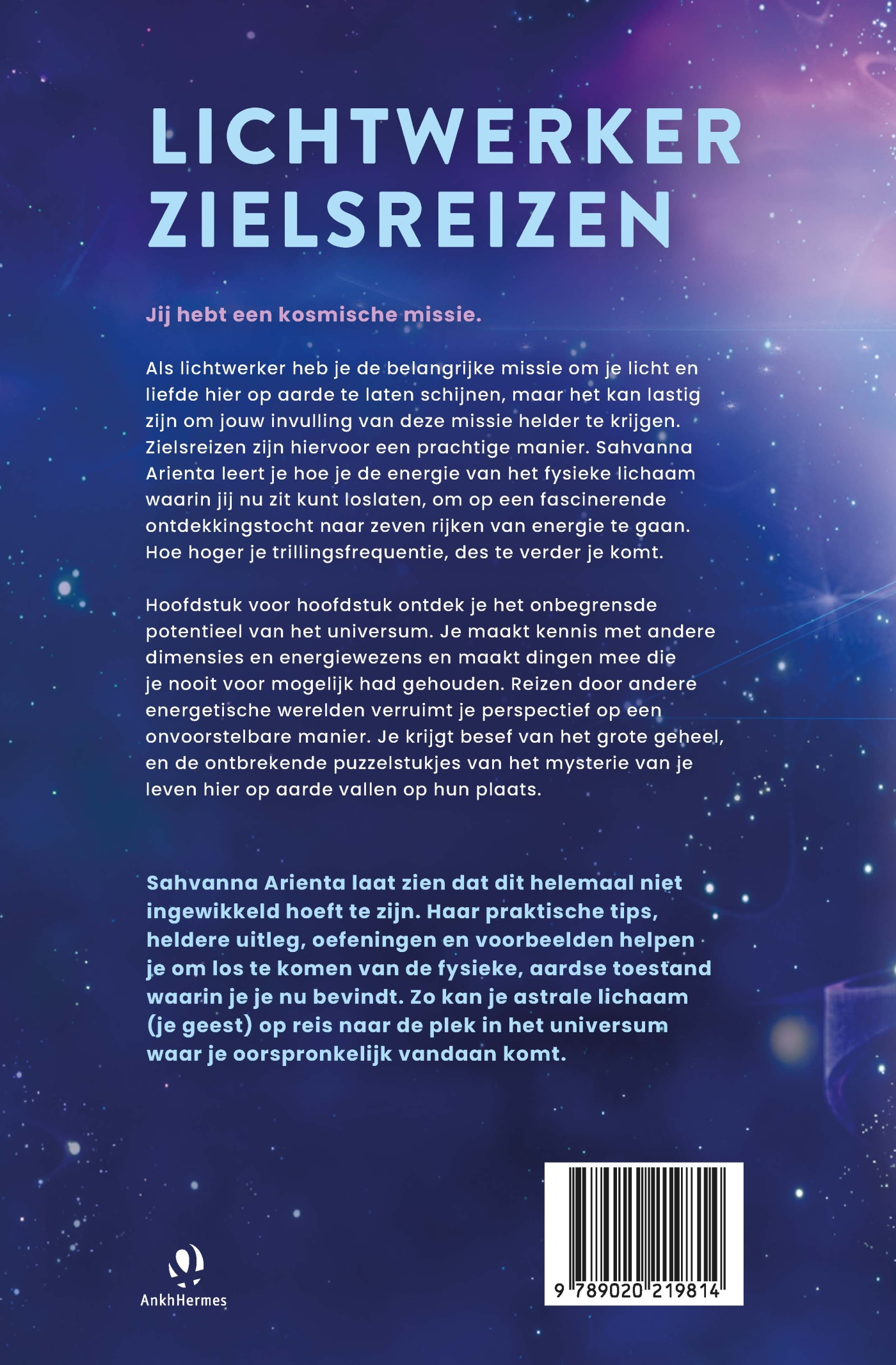 Achterkant van Lichtwerker zielsreizen