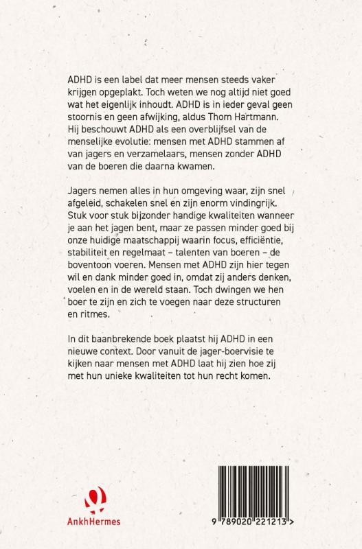 Achterkant van ADHD
