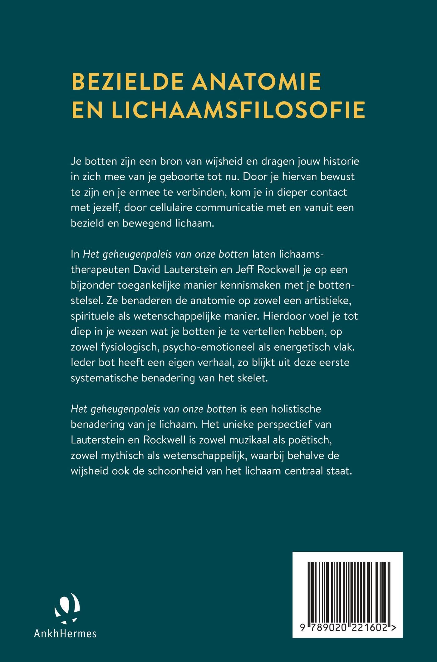 Achterkant van Het geheugenpaleis van onze botten