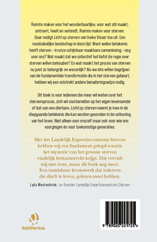 Achterkant van Licht op sterven
