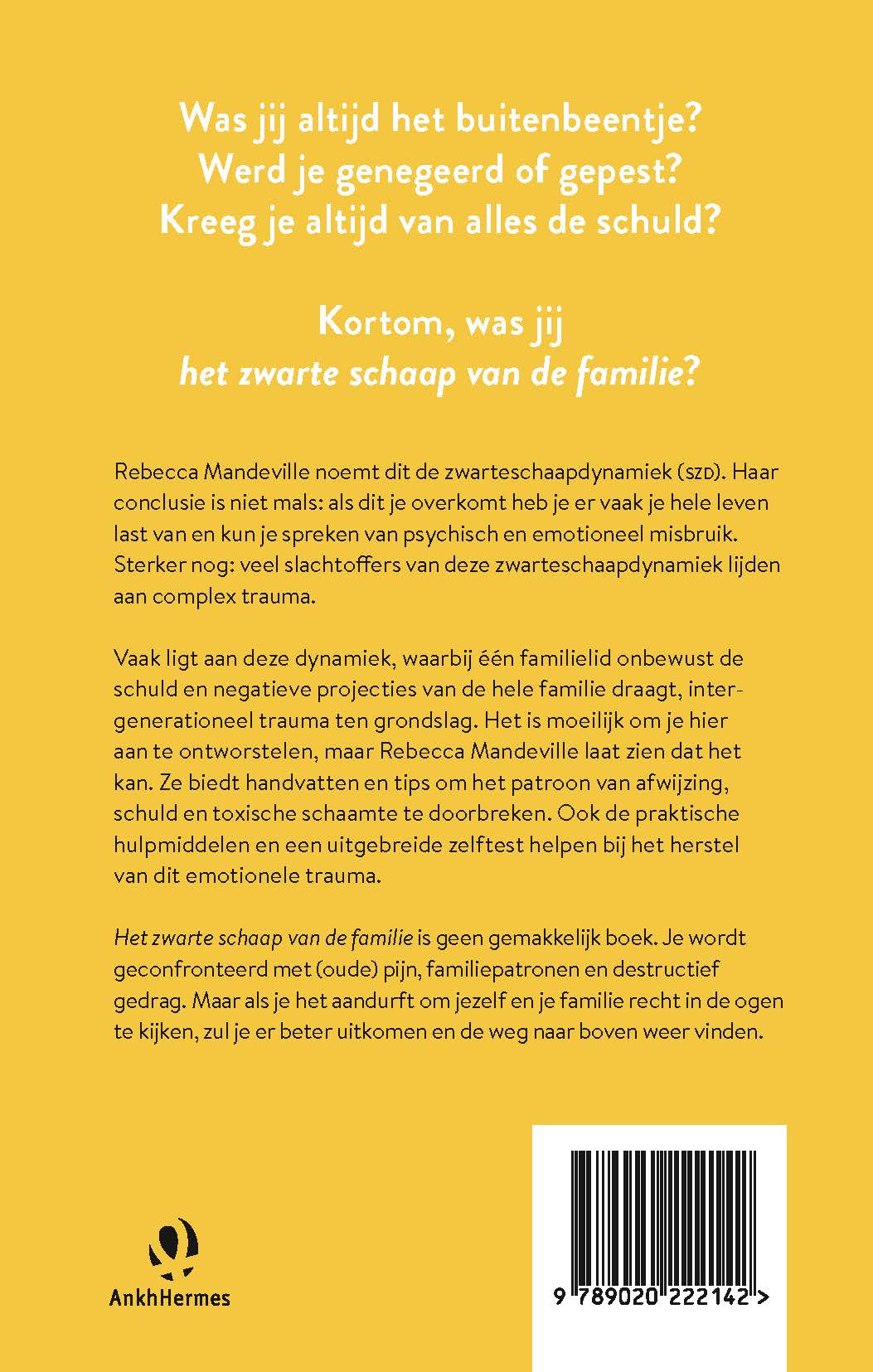 Achterkant van Het zwarte schaap van de familie