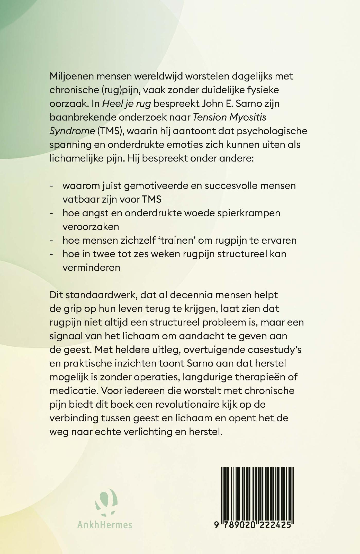 Achterkant van Heel je rug